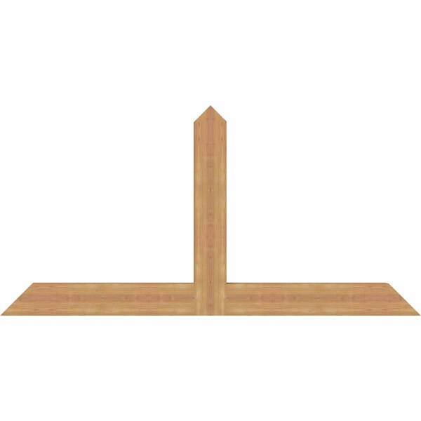 Ekena Millwork Portland Timber Gable Bracket, Western Red Cedar, 72"W x 36"H x 3 1/2"D x 5 1/2"F, 12/12 Pitch GBW072X36X0406POR00SWR - main